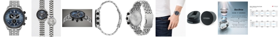 Citizen Eco-Drive Men's Chronograph Brycen Stainless Steel Bracelet Watch 44mm